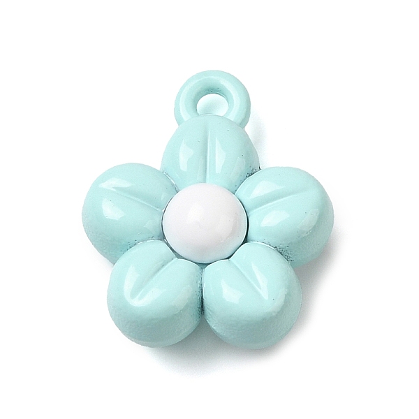 PandaHall Spray Plating Alloy Pendants, Cadmium Free & Lead Free, Flower, Pale Turquoise, 15x12x6mm, Hole: 1.5mm Alloy Flower
PandaHall Spray Plating Alloy Pendants, Cadmium Free & Lead Free, Flower, Pale Turquoise, 15x12x6mm, Hole: 1.5mm Alloy Flower