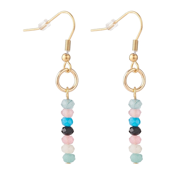 PandaHall Natural White Jade Beads Dangle Earrings, Round Stone Tassel Drop Earrings, Golden Rings, 50mm, Pin: 0.6mm White Jade
PandaHall Natural White Jade Beads Dangle Earrings, Round Stone Tassel Drop Earrings, Golden Rings, 50mm, Pin: 0.6mm White Jade