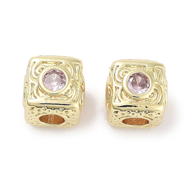 PandaHall Brass Micro Pave Cubic Zirconia Beads, Cube, Real 18K Gold Plated, Pink, 7.5x7.5x7.5mm, Hole: 3mm Brass+Cubic Zirconia Cube Pink
PandaHall Brass Micro Pave Cubic Zirconia Beads, Cube, Real 18K Gold Plated, Pink, 7.5x7.5x7.5mm, Hole: 3mm Brass+Cubic Zirconia Cube Pink