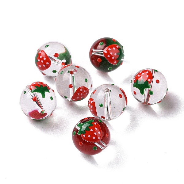 PandaHall Transparent Glass Beads, with Enamel, Round, Red, Strawberry Pattern, 14~15x13~13.5mm, Hole: 1.5~1.6mm Glass Strawberry Red
PandaHall Transparent Glass Beads, with Enamel, Round, Red, Strawberry Pattern, 14~15x13~13.5mm, Hole: 1.5~1.6mm Glass Strawberry Red