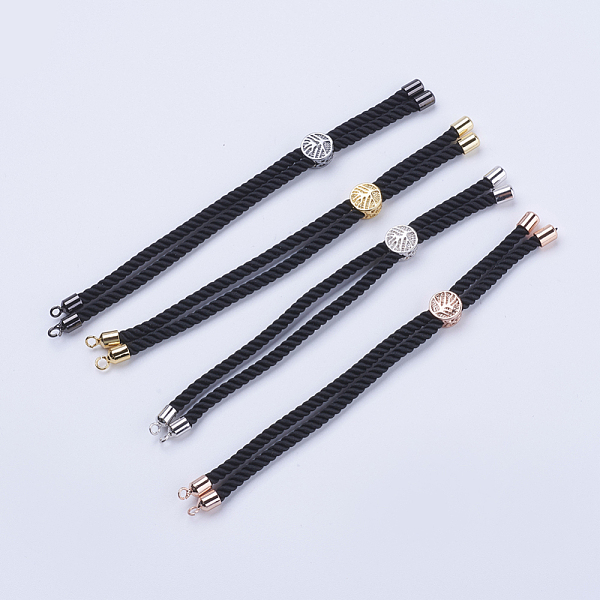 PandaHall Nylon Twisted Cord Bracelet Making, Slider Bracelet Making, with Brass Findings, Tree of Life, Black, Mixed Color, 8-5/8 inch...
PandaHall Nylon Twisted Cord Bracelet Making, Slider Bracelet Making, with Brass Findings, Tree of Life, Black, Mixed Color, 8-5/8 inch...