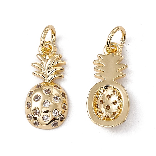PandaHall Brass Micro Pave Clear Cubic Zirconia Pendants, Pineapple Charms, Real 18K Gold Plated, 16.5x8x3mm, Jump Ring: 5x1mm, Hole: 3.3mm...
PandaHall Brass Micro Pave Clear Cubic Zirconia Pendants, Pineapple Charms, Real 18K Gold Plated, 16.5x8x3mm, Jump Ring: 5x1mm, Hole: 3.3mm...