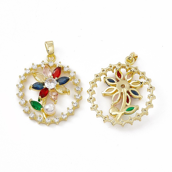 PandaHall Brass Micro Pave Cubic Zirconia Pendants, with Colorful Glass, Flat Round with Flower of Life, Real 18K Gold Plated, 25x22x4mm..., Clear
PandaHall Brass Micro Pave Cubic Zirconia Pendants, with Colorful Glass, Flat Round with Flower of Life, Real 18K Gold Plated, 25x22x4mm..., Clear