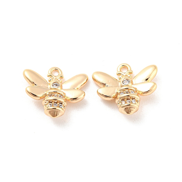 PandaHall Brass Micro Pave Cubic Zirconia Charms, Bees, Real 18K Gold Plated, 12x13x5mm, Hole: 1.4mm Brass+Cubic Zirconia Bees Clear
PandaHall Brass Micro Pave Cubic Zirconia Charms, Bees, Real 18K Gold Plated, 12x13x5mm, Hole: 1.4mm Brass+Cubic Zirconia Bees Clear