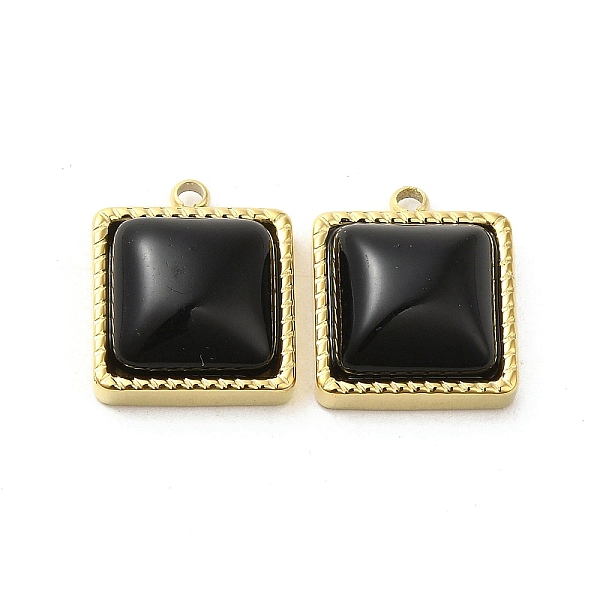 PandaHall 304 Stainless Steel Charms, with Cat Eye, Saqure Charms, Real 14K Gold Plated, Black, 14.5x12x5.3mm, Hole: 1.4mm Stainless...
PandaHall 304 Stainless Steel Charms, with Cat Eye, Saqure Charms, Real 14K Gold Plated, Black, 14.5x12x5.3mm, Hole: 1.4mm Stainless...