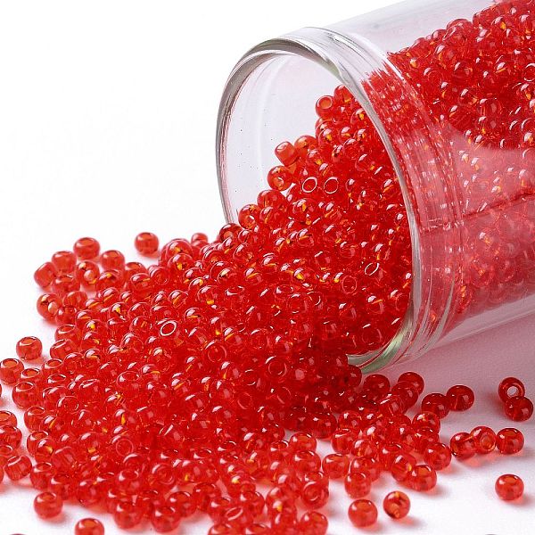 PandaHall TOHO Round Seed Beads, Japanese Seed Beads, (5) Transparent Light Siam Ruby, 11/0, 2.2mm, Hole: 0.8mm, about 1110pcs/10g Glass Red
PandaHall TOHO Round Seed Beads, Japanese Seed Beads, (5) Transparent Light Siam Ruby, 11/0, 2.2mm, Hole: 0.8mm, about 1110pcs/10g Glass Red