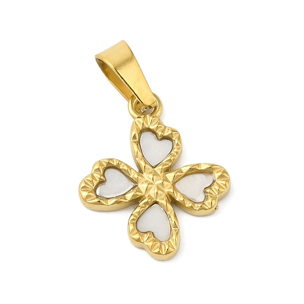 PandaHall Vacuum Plating 304 Stainless Steel Pendants, with Natural Shell, Clover Charm, Golden, 16.5x14x1.7mm, Hole: 6x3mm Stainless...
PandaHall Vacuum Plating 304 Stainless Steel Pendants, with Natural Shell, Clover Charm, Golden, 16.5x14x1.7mm, Hole: 6x3mm Stainless...