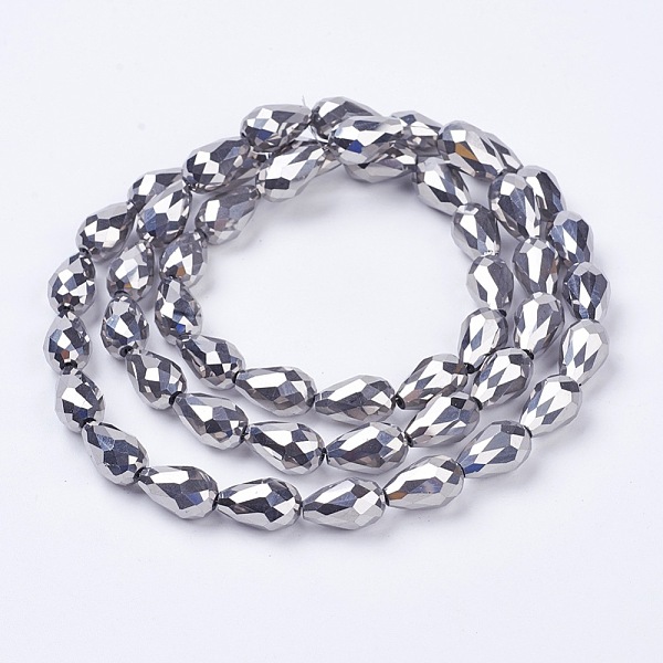 PandaHall Electroplate Glass Beads Strands, Faceted, teardrop, Platinum Plated, 15x10mm, Hole: 1mm, about 50pcs/strand, 27.1 inch Glass...
PandaHall Electroplate Glass Beads Strands, Faceted, teardrop, Platinum Plated, 15x10mm, Hole: 1mm, about 50pcs/strand, 27.1 inch Glass...