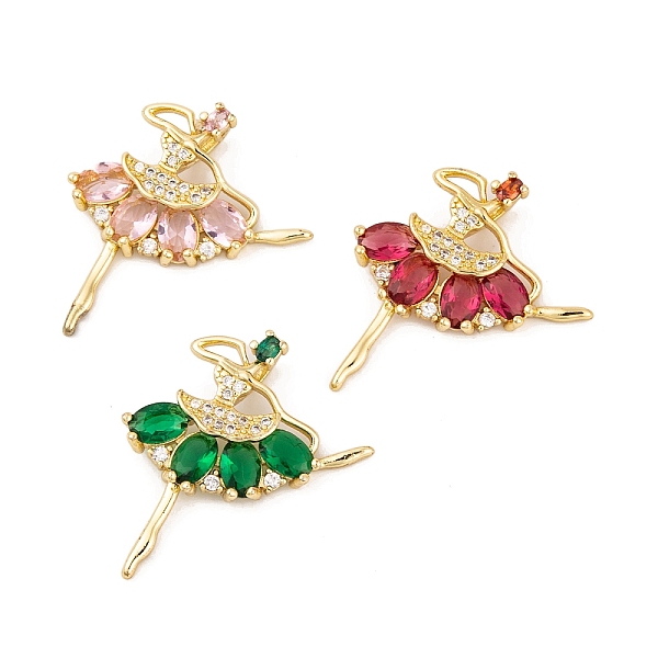 PandaHall Brass Micro Pave Cubic Zirconia Pendants, with Glass, Real 18K Gold Plated Dancer Charms, Mixed Color, 29x24x6.5mm, Hole: 6x3mm..., Multicolor
PandaHall Brass Micro Pave Cubic Zirconia Pendants, with Glass, Real 18K Gold Plated Dancer Charms, Mixed Color, 29x24x6.5mm, Hole: 6x3mm..., Multicolor