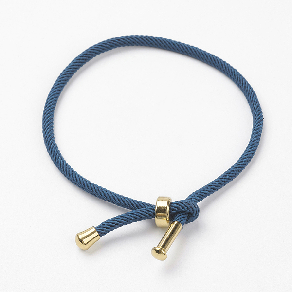 PandaHall Cotton Twisted Cord Bracelet Making, with Stainless Steel Findings, Golden, Marine Blue, 9 inch~9-7/8 inch(23~25cm), 3mm Cotton...
PandaHall Cotton Twisted Cord Bracelet Making, with Stainless Steel Findings, Golden, Marine Blue, 9 inch~9-7/8 inch(23~25cm), 3mm Cotton...