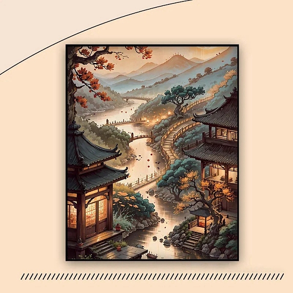 PandaHall Chinese Style Building Scenery DIY Diamond Painting Kit, Including Resin Rhinestones Bag, Diamond Sticky Pen, Tray Plate and Glue..., Brown
PandaHall Chinese Style Building Scenery DIY Diamond Painting Kit, Including Resin Rhinestones Bag, Diamond Sticky Pen, Tray Plate and Glue..., Brown