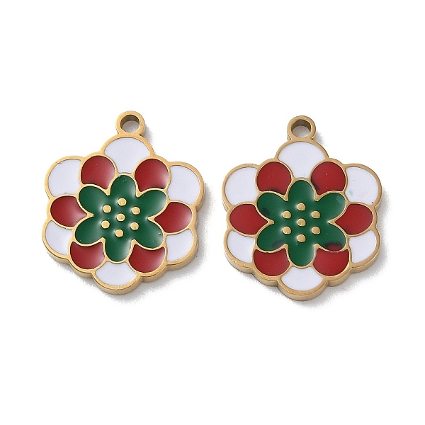 PandaHall Ion Plating(IP) 304 Stainless Steel Pendants, with Enamel, Flower Charm, Golden, 17x14x1.5mm, Hole: 1.6mm Stainless Steel+Enamel..., Green
PandaHall Ion Plating(IP) 304 Stainless Steel Pendants, with Enamel, Flower Charm, Golden, 17x14x1.5mm, Hole: 1.6mm Stainless Steel+Enamel..., Green