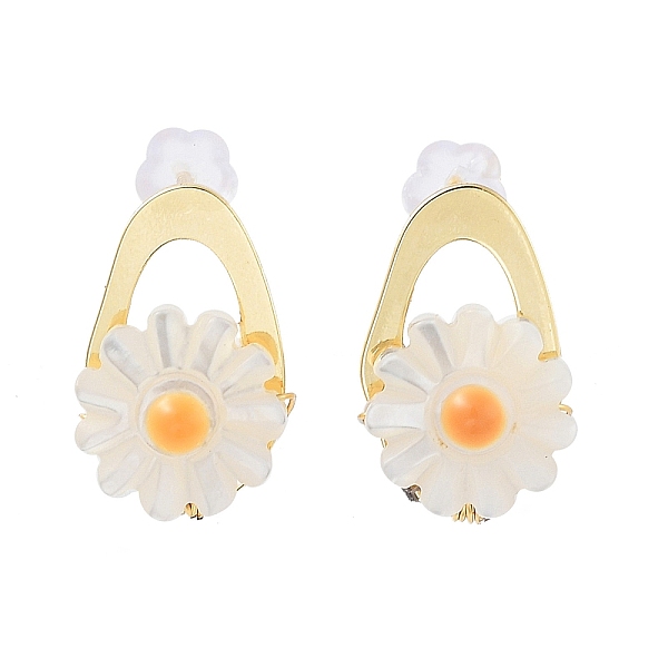 PandaHall Flower Natural Shell Ear Studs with Brass and 925 Sterling Silver Pins for Summer Jewelry, Real 14K Gold Plated, 15.5x10mm Shell...
PandaHall Flower Natural Shell Ear Studs with Brass and 925 Sterling Silver Pins for Summer Jewelry, Real 14K Gold Plated, 15.5x10mm Shell...