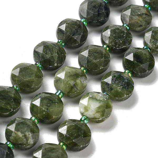PandaHall Natural Xinyi Jade/Chinese Southern Jade Beads Strands, with Seed Beads, Faceted Hexagonal Cut, Flat Round, 12~12.5x5~6mm, Hole...
PandaHall Natural Xinyi Jade/Chinese Southern Jade Beads Strands, with Seed Beads, Faceted Hexagonal Cut, Flat Round, 12~12.5x5~6mm, Hole...
