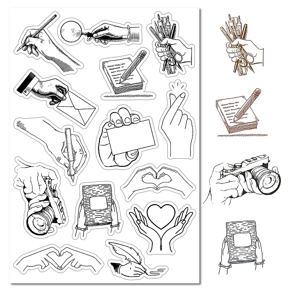PandaHall Custom PVC Plastic Clear Stamps, for DIY Scrapbooking, Photo Album Decorative, Cards Making, Stamp Sheets, Film Frame, Mixed...
PandaHall Custom PVC Plastic Clear Stamps, for DIY Scrapbooking, Photo Album Decorative, Cards Making, Stamp Sheets, Film Frame, Mixed...
