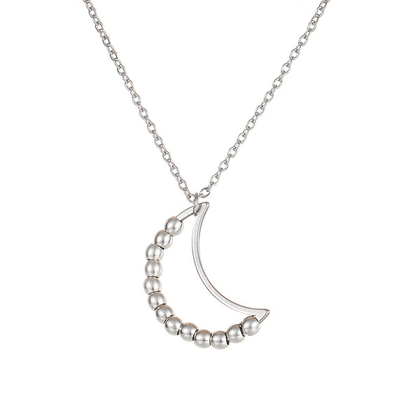 PandaHall Stainless Steel Color Titanium Steel Rotatable Bead Pendant Necklace, for Calming Worry Meditation, Moon, 17.72 inch(45cm)...
PandaHall Stainless Steel Color Titanium Steel Rotatable Bead Pendant Necklace, for Calming Worry Meditation, Moon, 17.72 inch(45cm)...