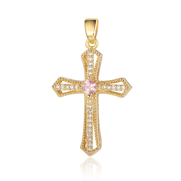 PandaHall 3Pcs Brass Micro Pave Cubic Zirconia Pendants, Cross Charms, Real 18K Gold Plated, 32x22x6.9mm Brass+Cubic Zirconia Cross Clear
PandaHall 3Pcs Brass Micro Pave Cubic Zirconia Pendants, Cross Charms, Real 18K Gold Plated, 32x22x6.9mm Brass+Cubic Zirconia Cross Clear
