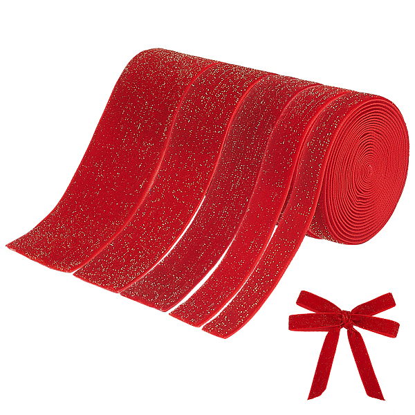 PandaHall BENECREAT 5 Rolls 5 Styles Sparkle Single Face Velvet Ribbons, Polyester Ribbon for New Year Home Decoration, Gift Wrapping, Red...
PandaHall BENECREAT 5 Rolls 5 Styles Sparkle Single Face Velvet Ribbons, Polyester Ribbon for New Year Home Decoration, Gift Wrapping, Red...