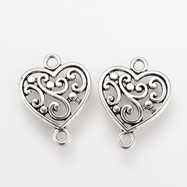 PandaHall Tibetan Style Alloy Links connectors, Heart, Cadmium Free & Lead Free, Antique Silver, 19x14.5x2mm, Hole: 2mm Alloy Heart
PandaHall Tibetan Style Alloy Links connectors, Heart, Cadmium Free & Lead Free, Antique Silver, 19x14.5x2mm, Hole: 2mm Alloy Heart