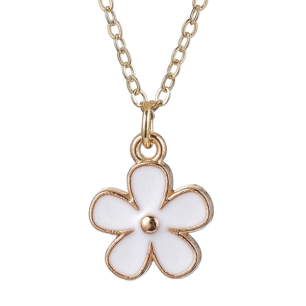 PandaHall Alloy Enamel Pendant Necklaces for Women, Flower, Golden, 15.55 inch(39.5cm) Alloy Flower
PandaHall Alloy Enamel Pendant Necklaces for Women, Flower, Golden, 15.55 inch(39.5cm) Alloy Flower