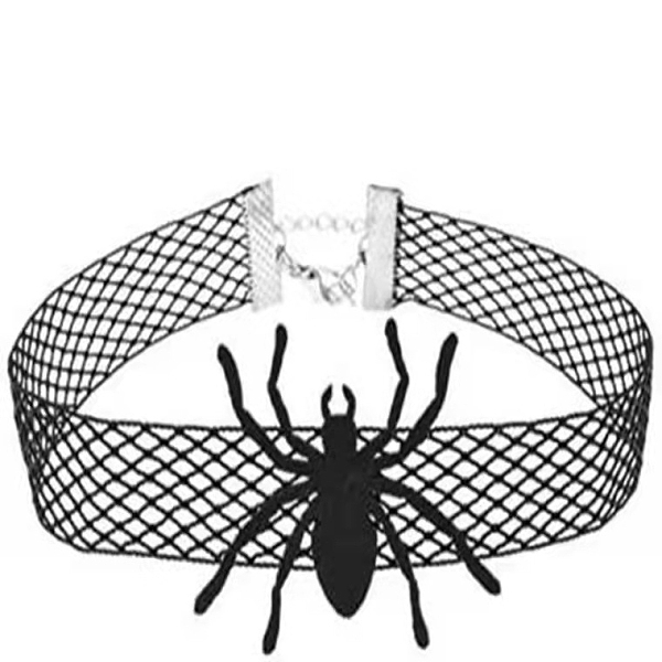 PandaHall Halloween Themed Cloth Mesh Chocker Necklace for Women, Black, Spider, 0.59 inch(1.5cm) Cloth Spider Black
PandaHall Halloween Themed Cloth Mesh Chocker Necklace for Women, Black, Spider, 0.59 inch(1.5cm) Cloth Spider Black