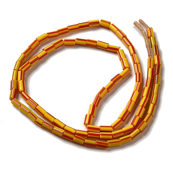 PandaHall Handmade Nepalese Lampwork Beads, Column with Stripe Pattern, Orange Red, 3.5~8x3.5~5mm, Hole: 1.2mm, about 91~101pcs/strand...
PandaHall Handmade Nepalese Lampwork Beads, Column with Stripe Pattern, Orange Red, 3.5~8x3.5~5mm, Hole: 1.2mm, about 91~101pcs/strand...
