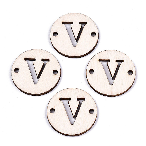PandaHall Unfinished Natural Poplar Wood Links Connectors, Laser Cut, Flat Round with Word, Letter.V, 29.5x2.5mm, Hole: 2.5mm Wood Letter V
PandaHall Unfinished Natural Poplar Wood Links Connectors, Laser Cut, Flat Round with Word, Letter.V, 29.5x2.5mm, Hole: 2.5mm Wood Letter V