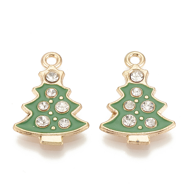 PandaHall Alloy Enamel Pendants, Cadmium Free & Lead Free, with Rhinestone, Christmas Trees, Light Gold, Green, 23.5x16x3mm, Hole: 2mm Alloy...
PandaHall Alloy Enamel Pendants, Cadmium Free & Lead Free, with Rhinestone, Christmas Trees, Light Gold, Green, 23.5x16x3mm, Hole: 2mm Alloy...