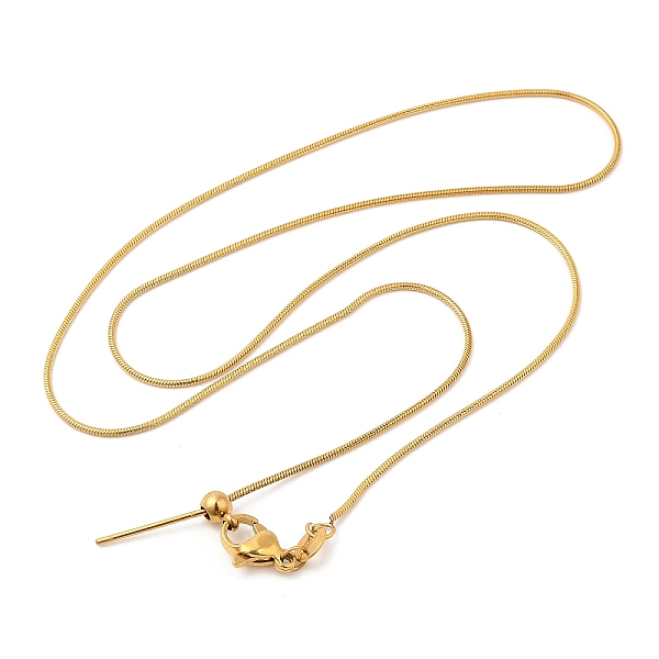 PandaHall 304 Stainless Steel Snake Chain Necklace for Women, for Beadable Necklace Making, Golden, 17.24 inch(43.8cm) 304 Stainless Steel
PandaHall 304 Stainless Steel Snake Chain Necklace for Women, for Beadable Necklace Making, Golden, 17.24 inch(43.8cm) 304 Stainless Steel