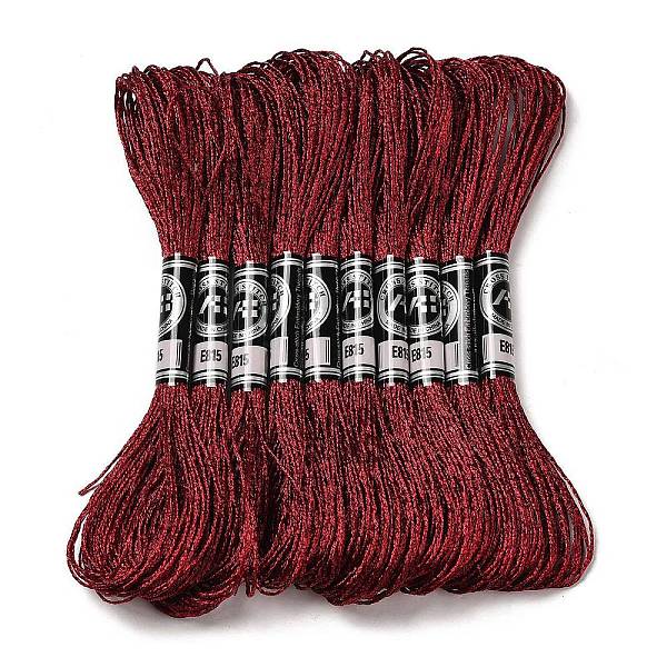 PandaHall 10 Skeins 12-Ply Metallic Polyester Embroidery Floss, Glitter Cross Stitch Threads for Craft Needlework Hand Embroidery..., Red
PandaHall 10 Skeins 12-Ply Metallic Polyester Embroidery Floss, Glitter Cross Stitch Threads for Craft Needlework Hand Embroidery..., Red