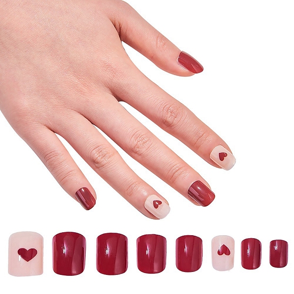 PandaHall Nail Art Sets, with 24pcs Plastic Nail Tips, 24pcs Double Side Jelly Nail Glue , FireBrick, 14.5~23x7~14mm, about 24pcs/set..., Red
PandaHall Nail Art Sets, with 24pcs Plastic Nail Tips, 24pcs Double Side Jelly Nail Glue , FireBrick, 14.5~23x7~14mm, about 24pcs/set..., Red