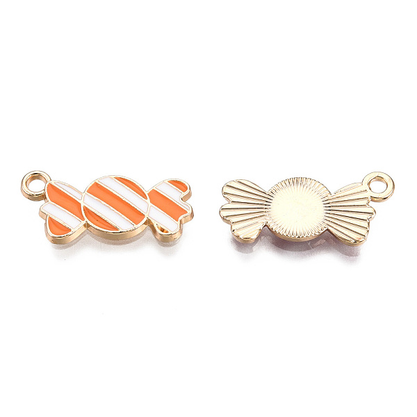PandaHall Light Gold Plated Alloy Pendants, with Enamel, Candy, Orange, 21x10x2mm, Hole: 2mm Alloy+Enamel Candy Orange
PandaHall Light Gold Plated Alloy Pendants, with Enamel, Candy, Orange, 21x10x2mm, Hole: 2mm Alloy+Enamel Candy Orange