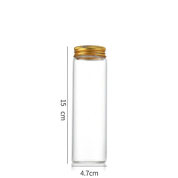 PandaHall Column Glass Screw Top Bead Storage Tubes, Clear Glass Bottles with Aluminum Lips, Golden, 4.7x15cm, Capacity: 200ml(6.76fl. oz)...
PandaHall Column Glass Screw Top Bead Storage Tubes, Clear Glass Bottles with Aluminum Lips, Golden, 4.7x15cm, Capacity: 200ml(6.76fl. oz)...