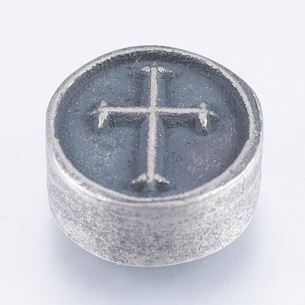 PandaHall 304 Stainless Steel Beads, Flat Round with Cross, Antique Silver, 10.5x5mm, Hole: 2mm 304 Stainless Steel Flat Round
PandaHall 304 Stainless Steel Beads, Flat Round with Cross, Antique Silver, 10.5x5mm, Hole: 2mm 304 Stainless Steel Flat Round