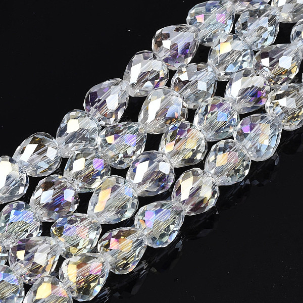 PandaHall Electroplate Transparent Glass Beads Strands, AB Color Plated, Faceted, Strawberry, Clear AB, 6x6mm, Hole: 1.4mm, about..., White
PandaHall Electroplate Transparent Glass Beads Strands, AB Color Plated, Faceted, Strawberry, Clear AB, 6x6mm, Hole: 1.4mm, about..., White