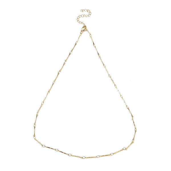 PandaHall Ion Plating(IP) 304 Stainless Steel Bar Link Chain Necklaces, Golden, 17.87 inch(45.4cm) 304 Stainless Steel
PandaHall Ion Plating(IP) 304 Stainless Steel Bar Link Chain Necklaces, Golden, 17.87 inch(45.4cm) 304 Stainless Steel