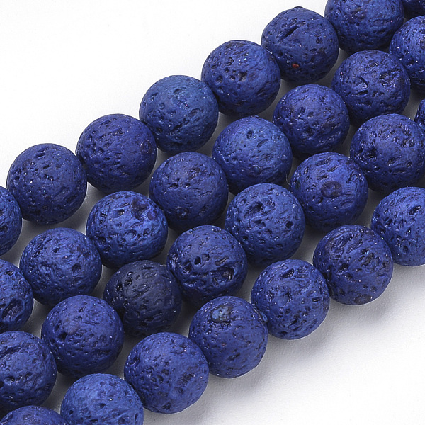 PandaHall Synthetic Lava Rock Beads Strands, Dyed, Round, Blue, 8~8.5mm, Hole: 1mm, about 50pcs/strand, 15.9 inch(40.3cm) Lava Rock Round...
PandaHall Synthetic Lava Rock Beads Strands, Dyed, Round, Blue, 8~8.5mm, Hole: 1mm, about 50pcs/strand, 15.9 inch(40.3cm) Lava Rock Round...