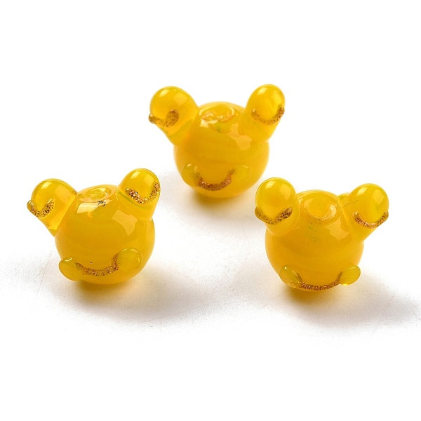 PandaHall Handmade Lampwork Beads, Frog, Goldenrod, 14~14.5x15~17x12~13mm, Hole: 1.4~2mm Lampwork Frog Gold
PandaHall Handmade Lampwork Beads, Frog, Goldenrod, 14~14.5x15~17x12~13mm, Hole: 1.4~2mm Lampwork Frog Gold