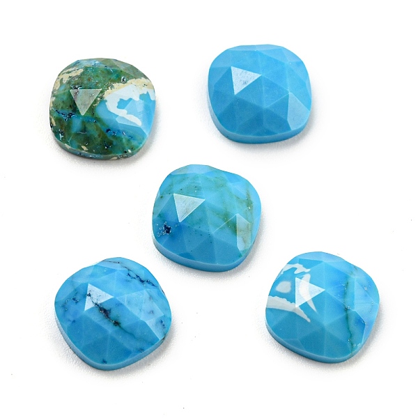 PandaHall Natural Turquoise Cabochons, Faceted Square, 8x8x4mm Natural Turquoise Square
PandaHall Natural Turquoise Cabochons, Faceted Square, 8x8x4mm Natural Turquoise Square