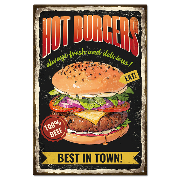 PandaHall GLOBLELAND Vintage Restaurant Hamburger and Funny Word Metal Tin Sign for Garage Man Personalized Signs Garden Cave Signs Art...
PandaHall GLOBLELAND Vintage Restaurant Hamburger and Funny Word Metal Tin Sign for Garage Man Personalized Signs Garden Cave Signs Art...