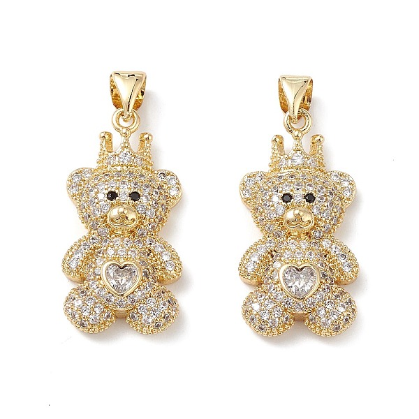 PandaHall Brass Micro Pave Cubic Zirconia Pendants, Real 16K Gold Plated, Bear Charms, Clear, 25x12.5x5mm, Hole: 5x3.5mm Brass+Cubic...
PandaHall Brass Micro Pave Cubic Zirconia Pendants, Real 16K Gold Plated, Bear Charms, Clear, 25x12.5x5mm, Hole: 5x3.5mm Brass+Cubic...