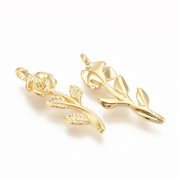 PandaHall Brass Pendants, Flower, Nickel Free, Real 18K Gold Plated, 20.5x8x3mm, Hole: 1mm Brass Flower
PandaHall Brass Pendants, Flower, Nickel Free, Real 18K Gold Plated, 20.5x8x3mm, Hole: 1mm Brass Flower