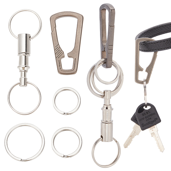 PandaHall WADORN DIY Carabiner Keychain Clip Making Kit, Including Iron Quick Release Keychain, 304 Stainless Steel Split Key Rings...
PandaHall WADORN DIY Carabiner Keychain Clip Making Kit, Including Iron Quick Release Keychain, 304 Stainless Steel Split Key Rings...