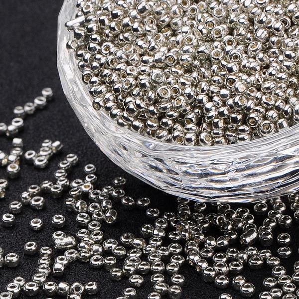 PandaHall 12/0 Glass Seed Beads, Dyed Colours, Silver, 2mm, about 30000pcs/pound Glass Silver
PandaHall 12/0 Glass Seed Beads, Dyed Colours, Silver, 2mm, about 30000pcs/pound Glass Silver