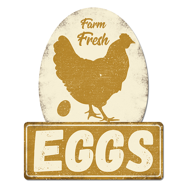 PandaHall Vintage Metal Tin Sign, Iron Wall Decor for Bars, Restaurants, Cafe Pubs, Egg, 270x218x1mm Iron Egg
PandaHall Vintage Metal Tin Sign, Iron Wall Decor for Bars, Restaurants, Cafe Pubs, Egg, 270x218x1mm Iron Egg