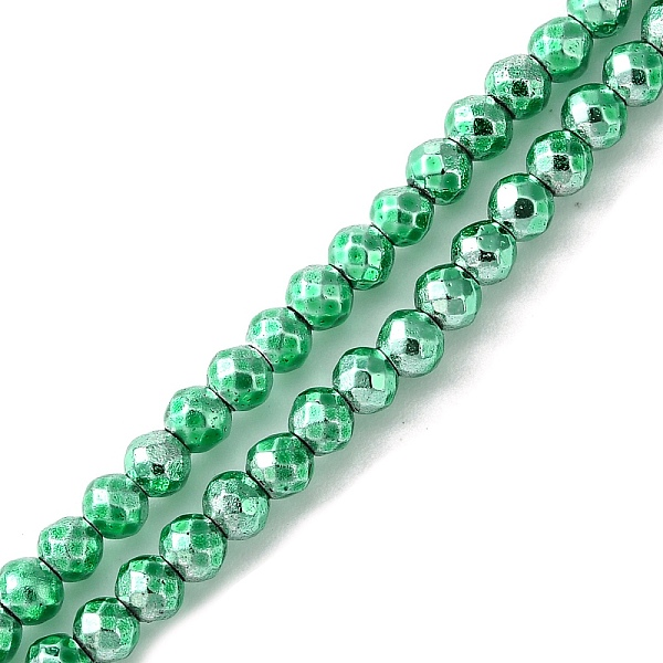 PandaHall Baking Paint Synthetic Non-Magnetic Hematite Beads Strands, Faceted, Round, Sea Green, 3mm, Hole: 0.8mm, about 142pcs/strand...
PandaHall Baking Paint Synthetic Non-Magnetic Hematite Beads Strands, Faceted, Round, Sea Green, 3mm, Hole: 0.8mm, about 142pcs/strand...
