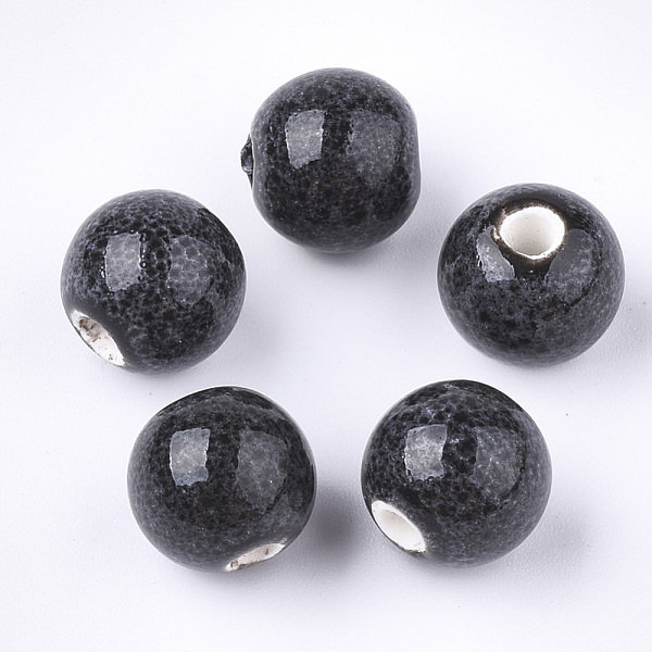 PandaHall Handmade Porcelain Beads, Fancy Antique Glazed Porcelain, Round, Slate Gray, 10.5~11x9.5mm, Hole: 2.5mm Porcelain Round Gray
PandaHall Handmade Porcelain Beads, Fancy Antique Glazed Porcelain, Round, Slate Gray, 10.5~11x9.5mm, Hole: 2.5mm Porcelain Round Gray