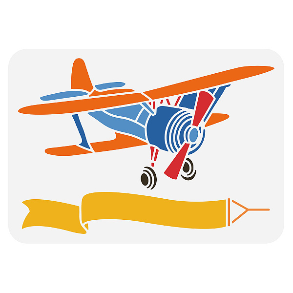 PandaHall BENECREAT Airplane Pattern Stencil, 12x8" Airplane and Banner Reusable PET Drawing Painting Stencils for Painting on Scrapbook...
PandaHall BENECREAT Airplane Pattern Stencil, 12x8" Airplane and Banner Reusable PET Drawing Painting Stencils for Painting on Scrapbook...