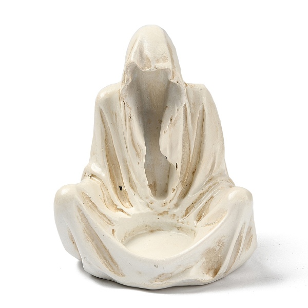 PandaHall Resin Tealight Candle Holders, Halloween Death Candlestick, Old Lace, 12.8x11.6x15.3cm, Inner Diameter: 4.5cm Resin Ghost
PandaHall Resin Tealight Candle Holders, Halloween Death Candlestick, Old Lace, 12.8x11.6x15.3cm, Inner Diameter: 4.5cm Resin Ghost