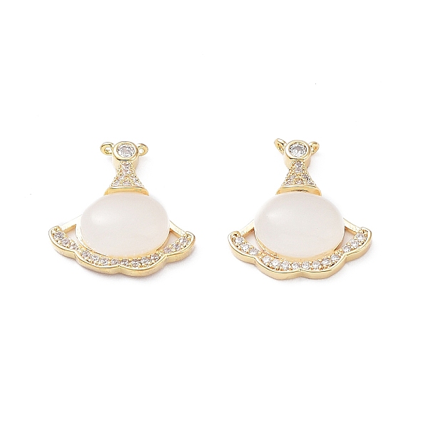 PandaHall Rack Plating Brass Pave Clear Cubic Zirconia Pendants, Fan Charms with Shell, Long-Lasting Plated, Real 18K Gold Plated...
PandaHall Rack Plating Brass Pave Clear Cubic Zirconia Pendants, Fan Charms with Shell, Long-Lasting Plated, Real 18K Gold Plated...